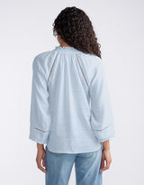 Isabelle Blouse - Ice Blue