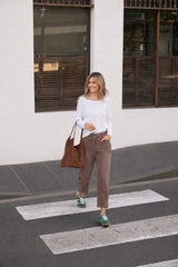 Leo Barrel Jeans - Chocolate