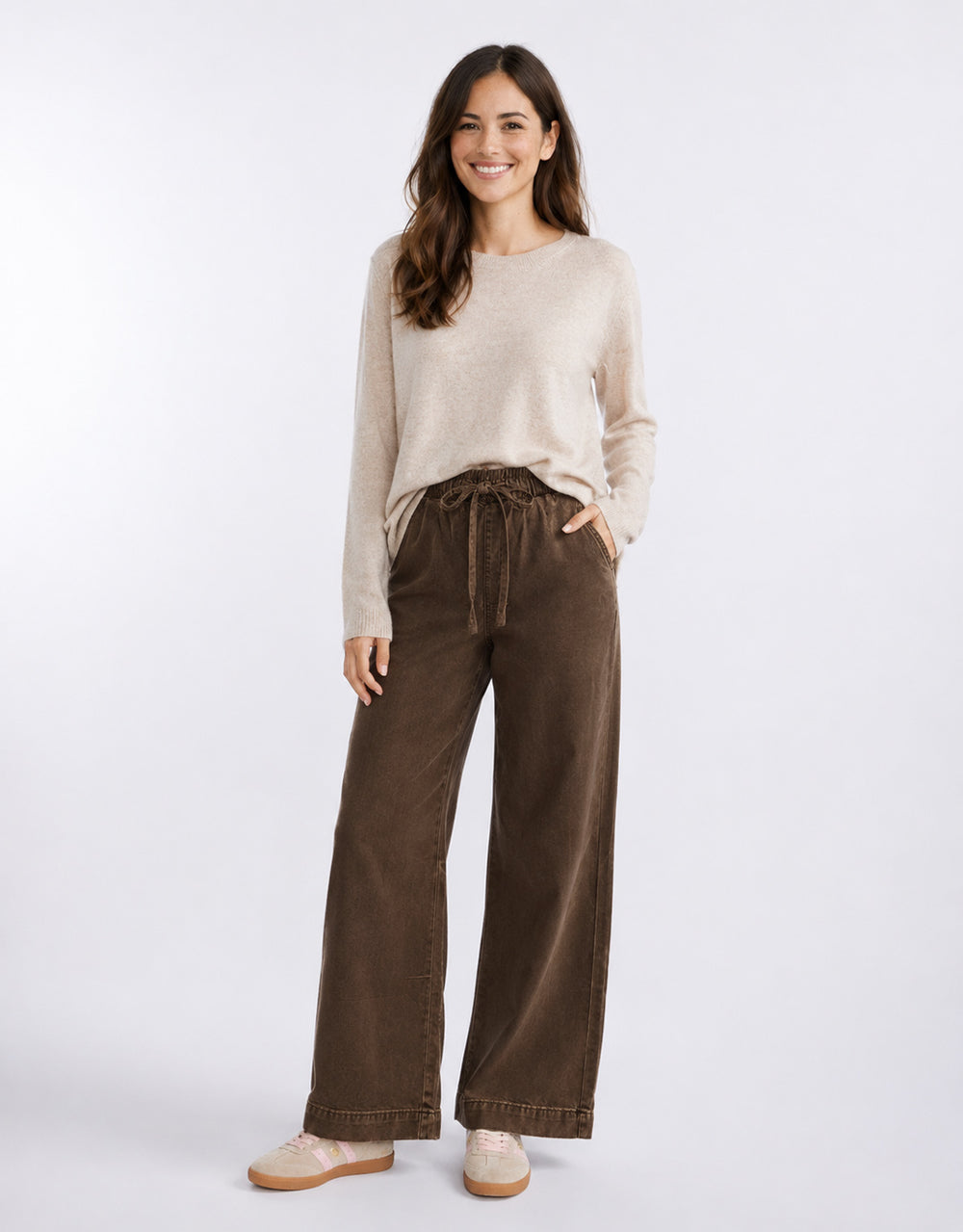 Lucia Tencel Denim Jean - Chocolate