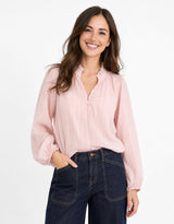 Premise Long Sleeve Top - Blush Stripe