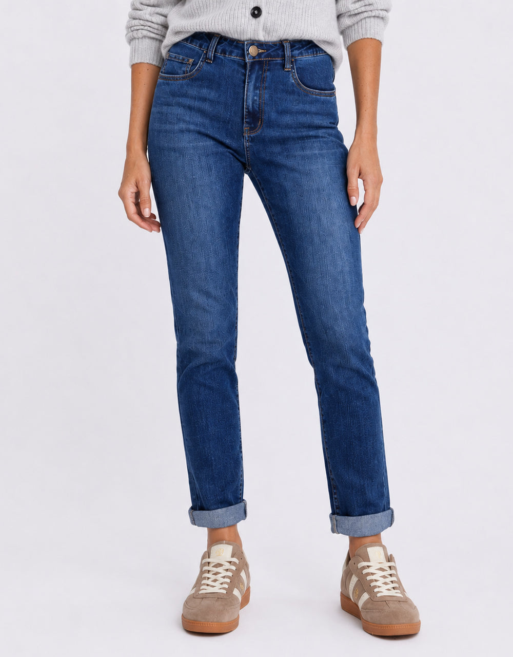 Stretch Mom Jean - Dark Blue