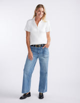The Classic Rib Top - White