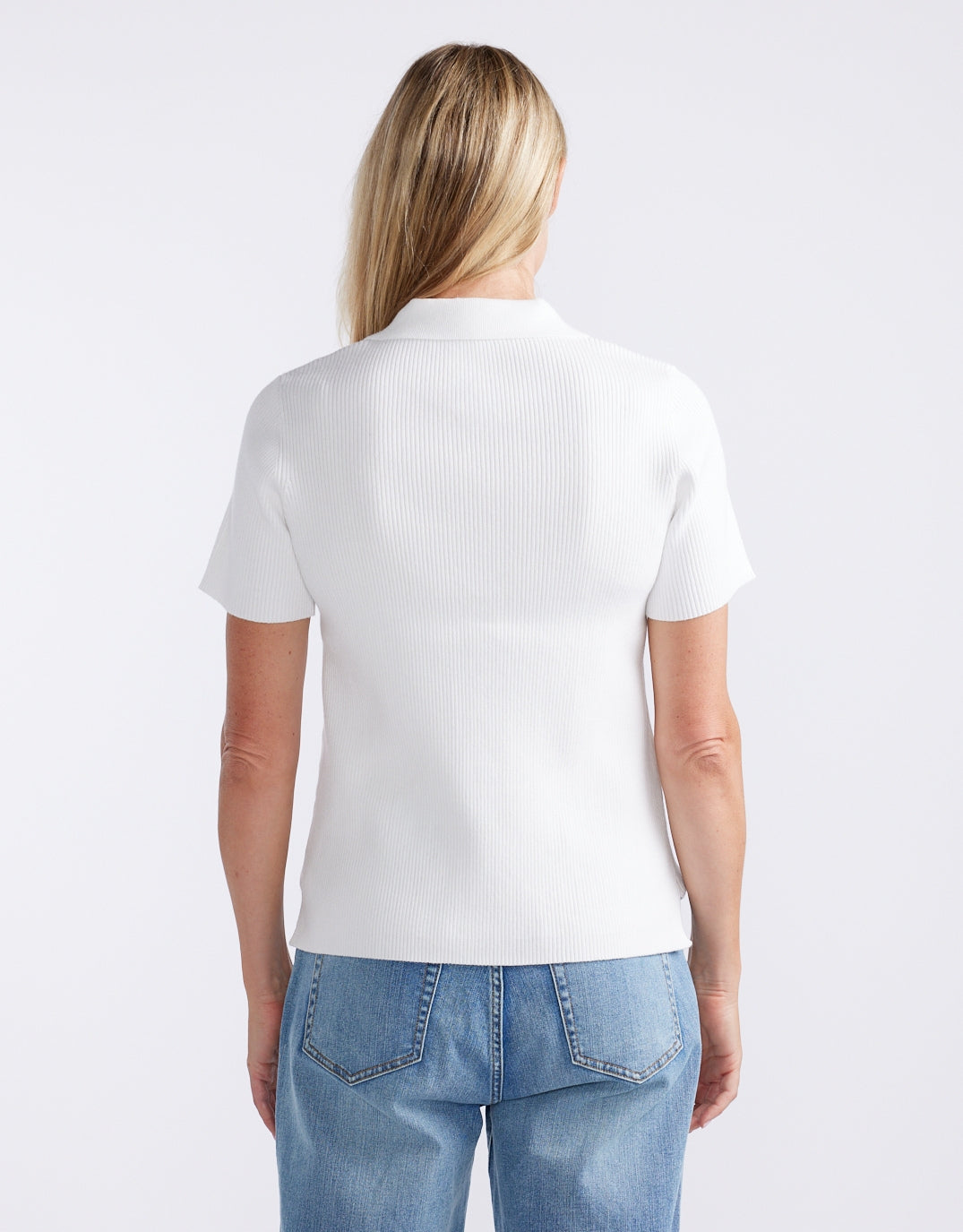 The Classic Rib Top - White