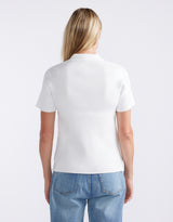 The Classic Rib Top - White