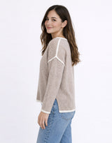 Tori Trim Knit - Warm Beige
