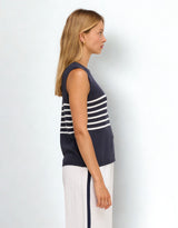 Monaco Spring Tank - Navy/White