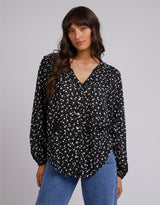 All About Eve - Lily Floral Shirt - Print - White & Co Living Tops