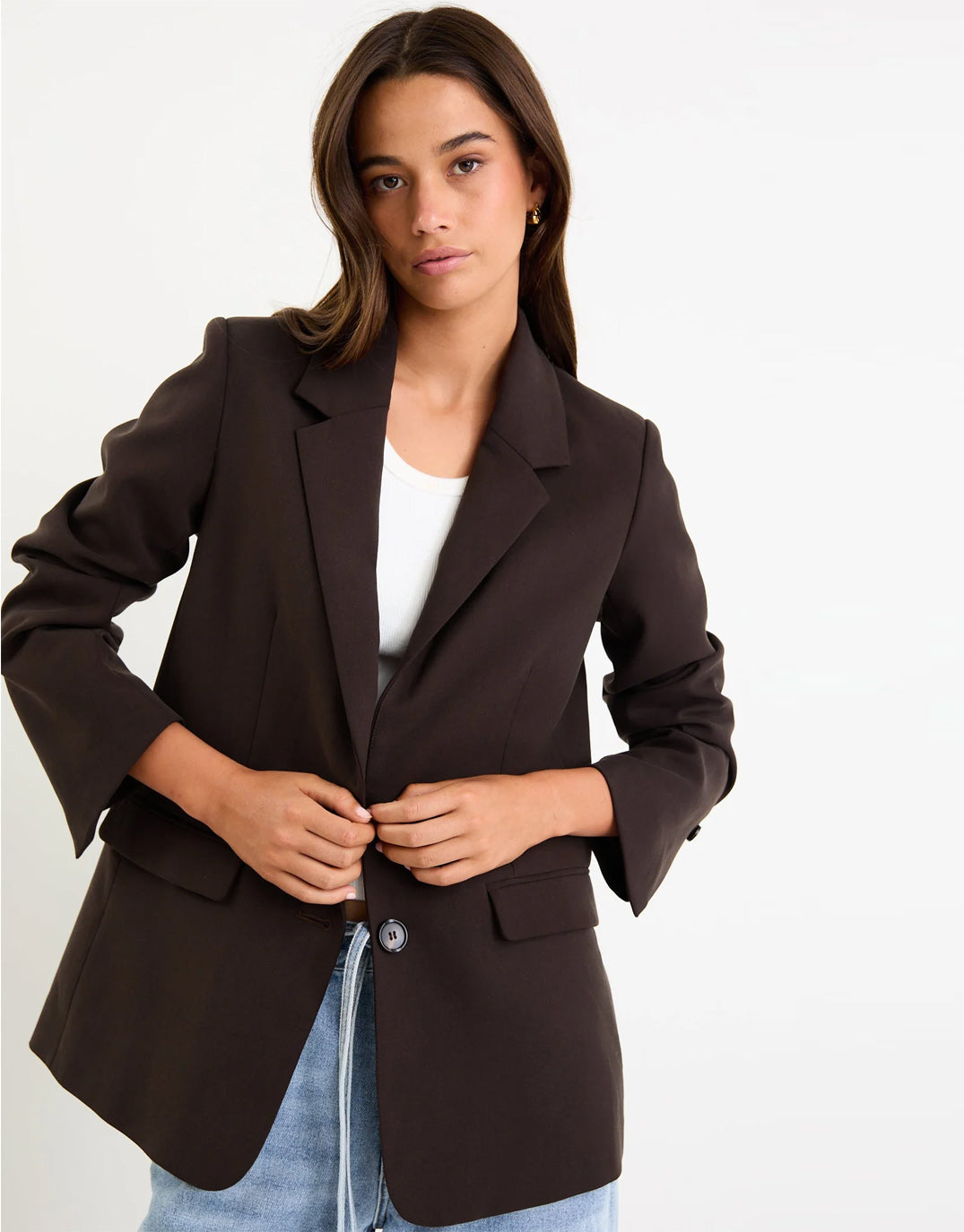 among-the-brave-diploma-two-button-vent-sleeve-blazer-dark-chocolate-womens-clothing