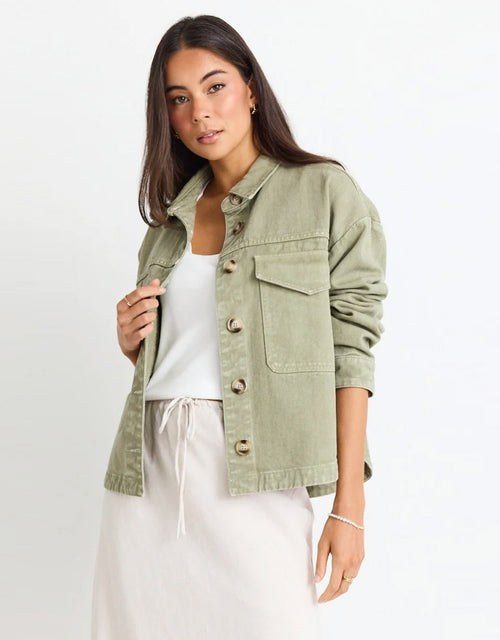 among-the-brave-echo-patch-pocket-denim-jacket-khaki-womens-clothing