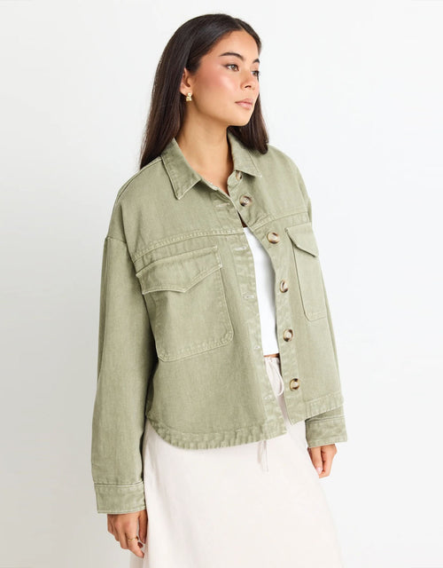 among-the-brave-echo-patch-pocket-denim-jacket-khaki-womens-clothing