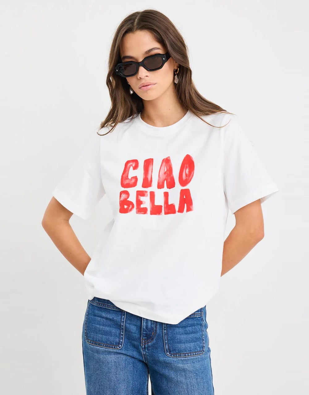 among-the-brave-paradiso-boxy-tee-ivory-ciao-print-womens-clothing