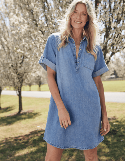 Andie Denim Dress - Mid Wash