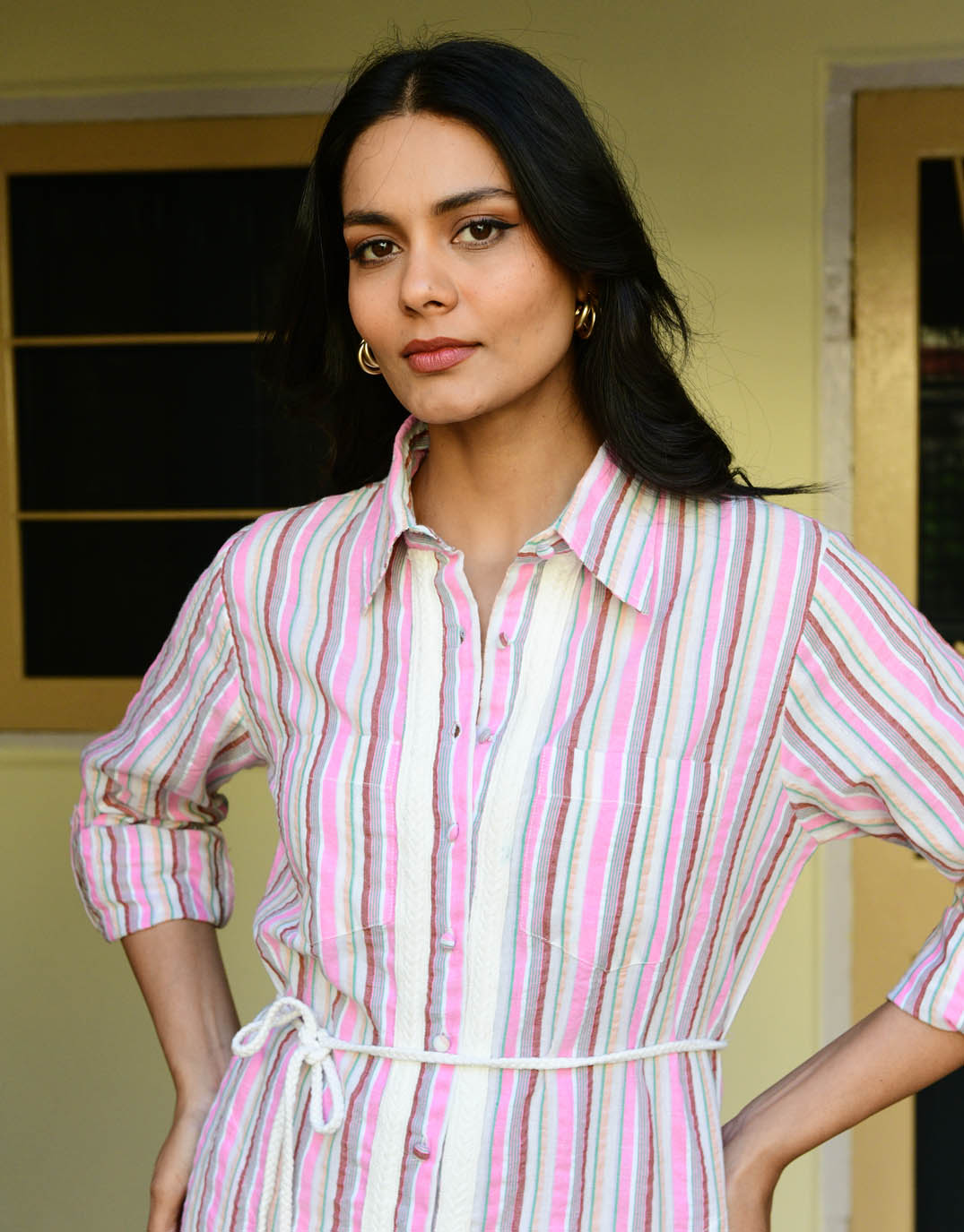 azure-indigo-kos-shirt-dress-pink-stripe-womens-clothing