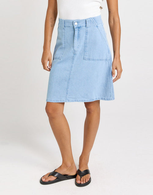 Aida Denim Skirt - Medium Wash