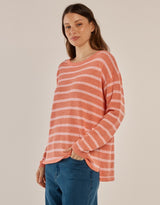 betty-basics-bradford-knit-top-coral-pink-stripe-womens-clothing