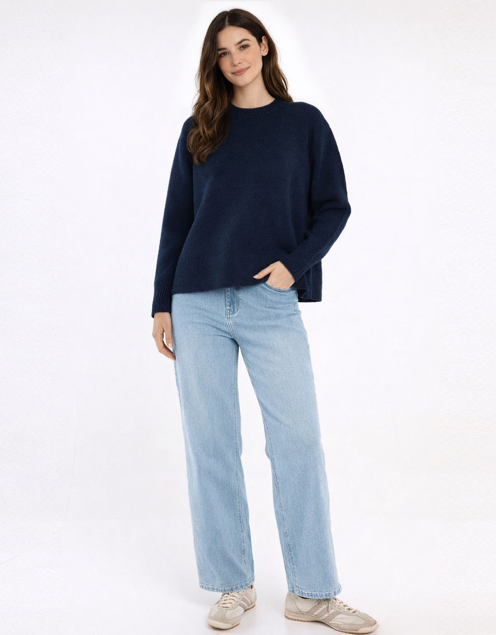 Camryn Knit Sweater - Navy