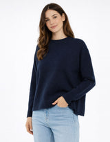 Camryn Knit Sweater - Navy