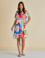 Dawn Shift Dress - Seashell Print