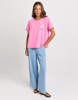 Ellia Print Tee - Italian Orange Print