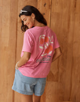 Ellia Print Tee - Italian Orange Print