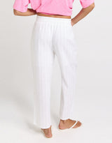 Palm Relax Pant - White/Black Stripe