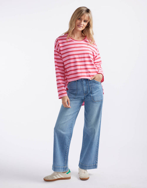 betty-basics-taylor-tee-pink-red-stripe-womens-clothing