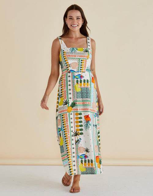 betty-basics-tegan-midi-dress-paradise-print-pink-womens-clothing