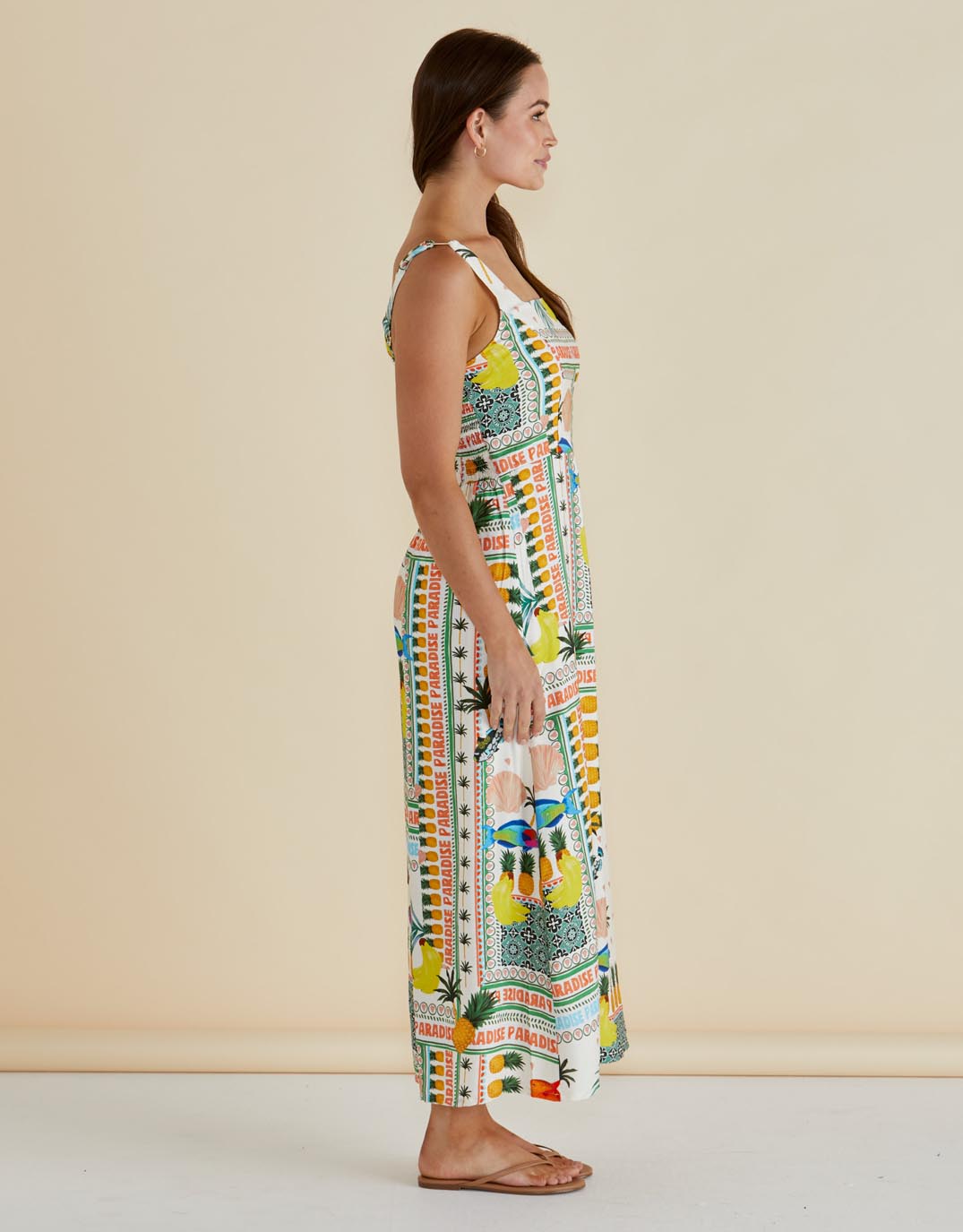 betty-basics-tegan-midi-dress-paradise-print-pink-womens-clothing