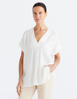 Brave + True - Noa Top - White - White & Co Living Tops