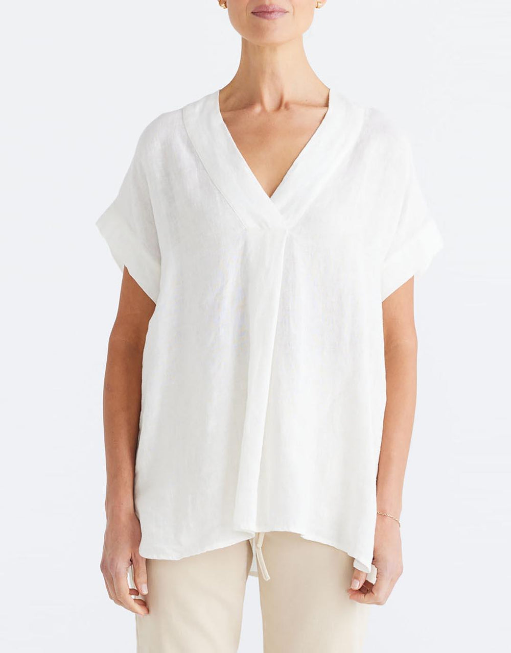 Brave + True - Noa Top - White - White & Co Living Tops