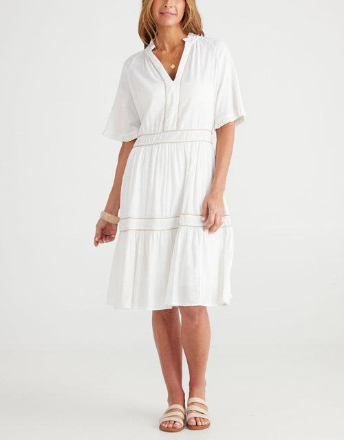 Brave + True - Soiree Dress - White/Natural - White & Co Living Dresses