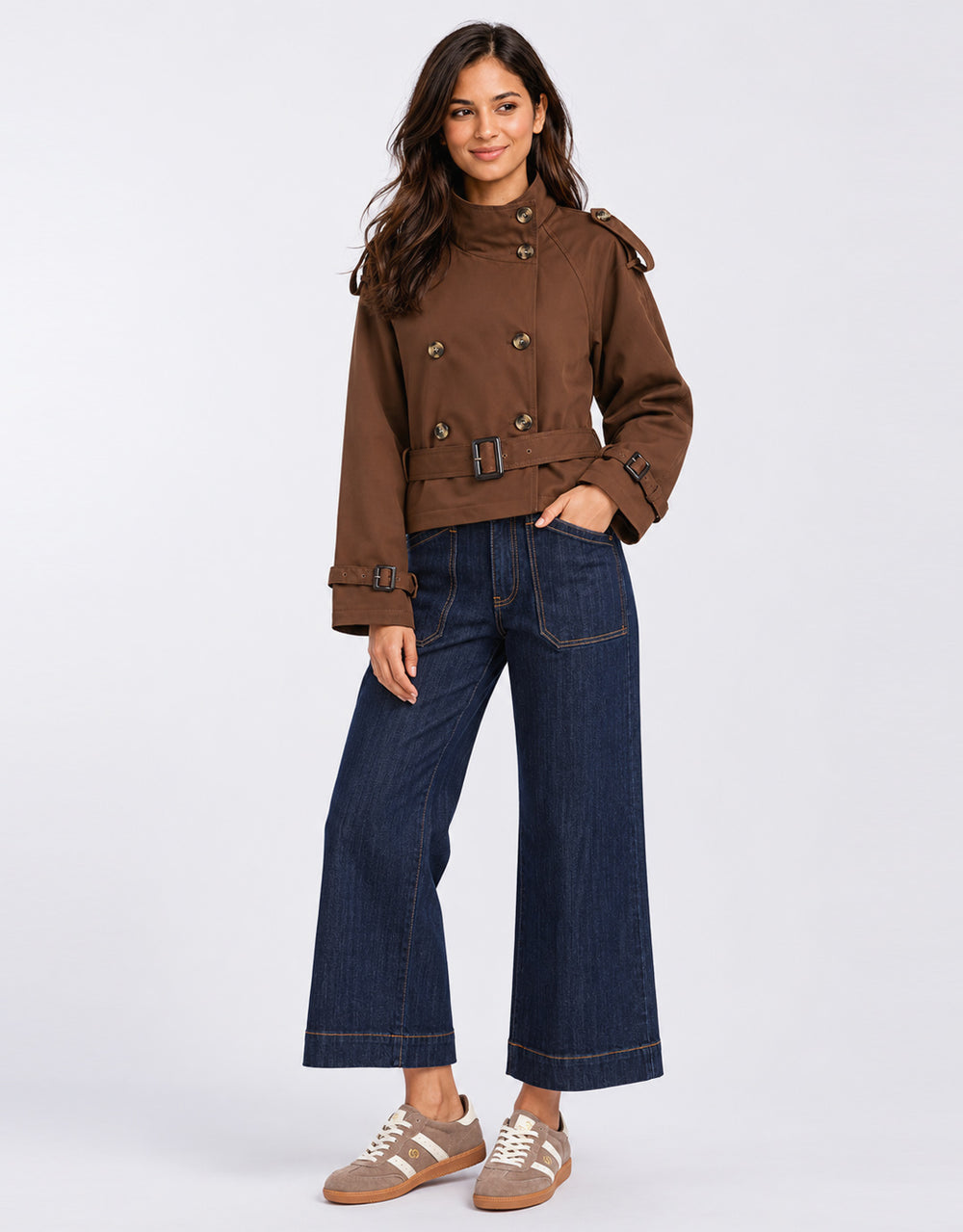 Buckle Trench - Chocolate