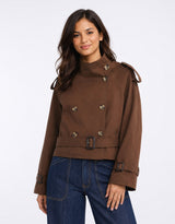 Buckle Trench - Chocolate