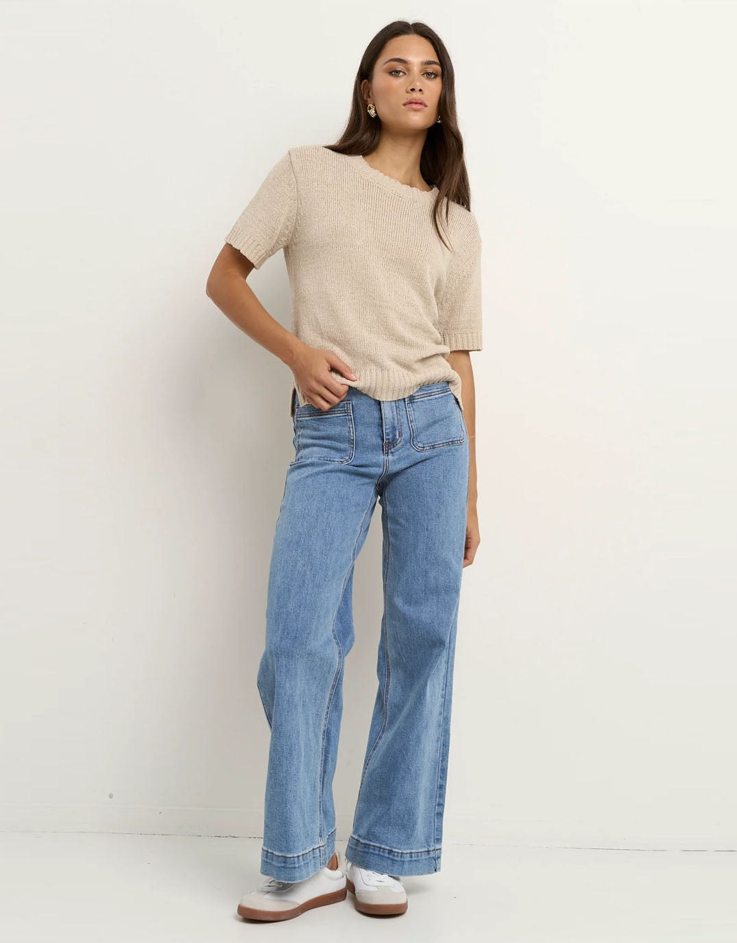 by-rosa-loveable-tape-yarn-knit-tee-natural-womens-clothing