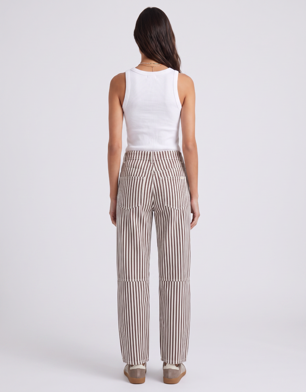 Carter Barrel Jeans - Chocolate Stripe