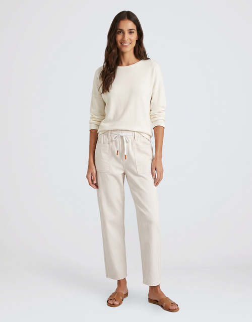 Carter Barrel Jeans - Sand