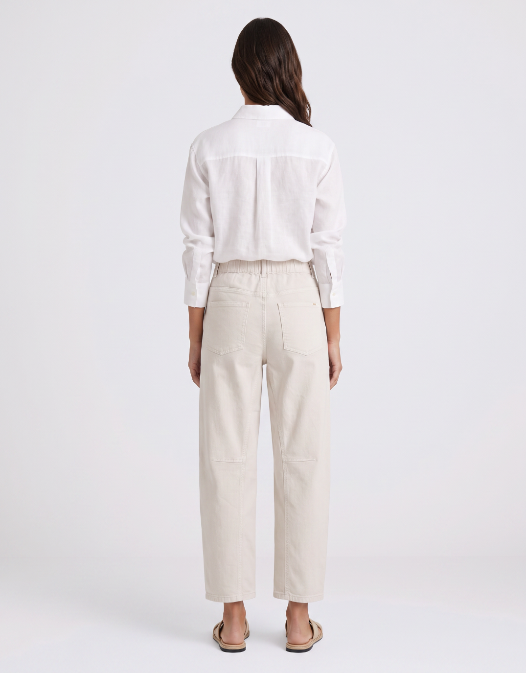 Carter Barrel Jeans - Sand
