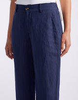 Chicago Linen Pant - Navy