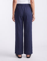 Chicago Linen Pant - Navy