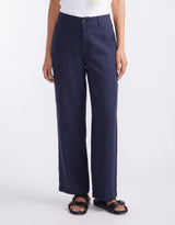 Chicago Linen Pant - Navy