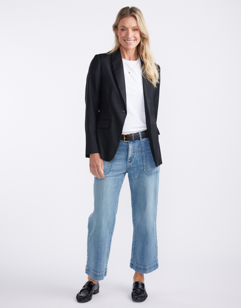 Classic Wool Blazer - Black