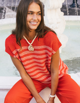 Cleo Knit Top - Red