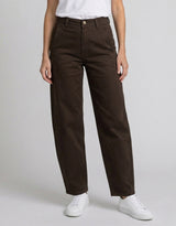 Piper Barrel Jeans - Chocolate