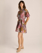 Daria Dress - Leaf Print