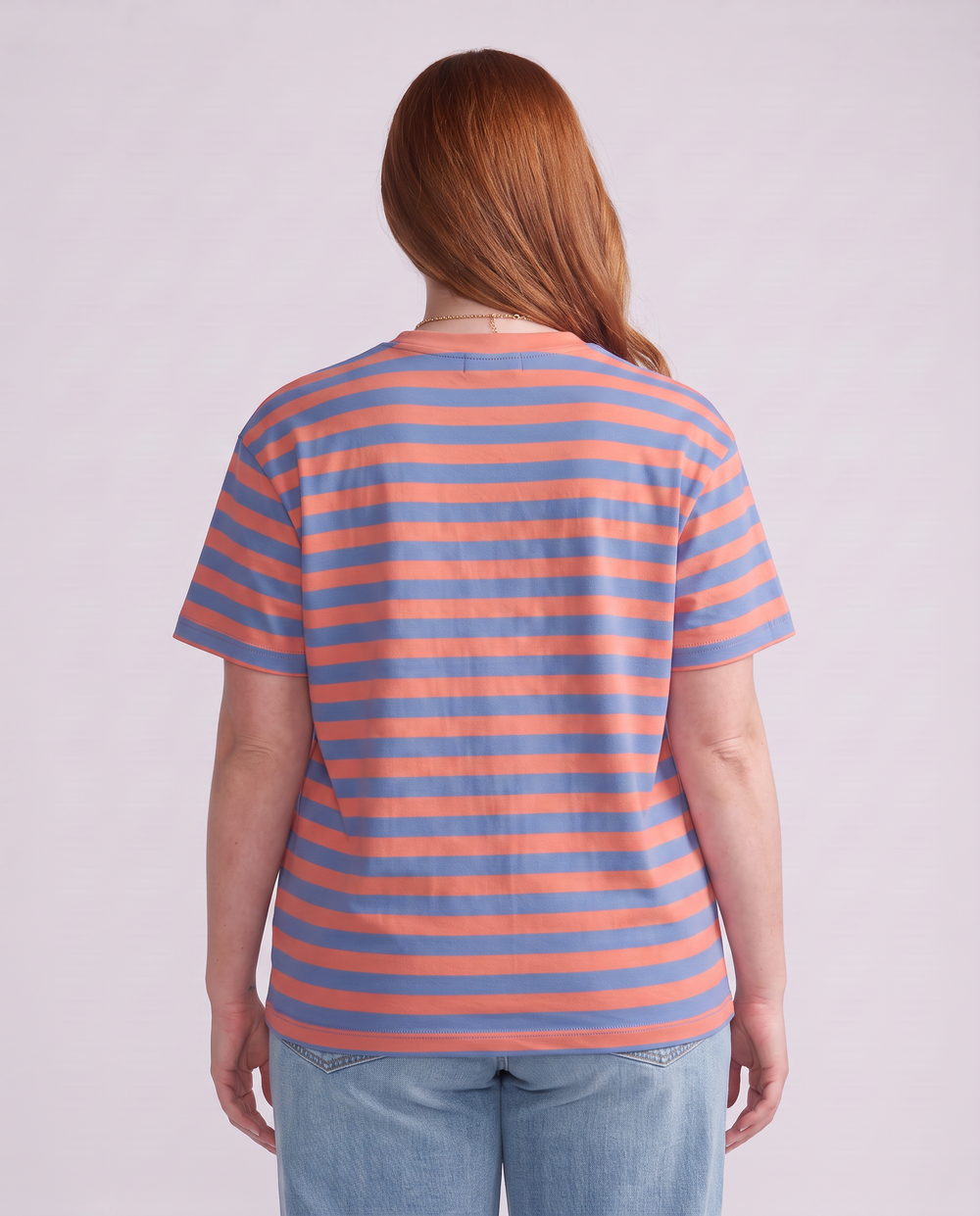 Relaxed Tee - Melon/Denim