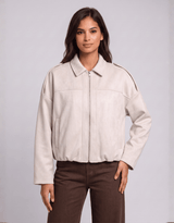 Elle Bomber Jacket - Cream