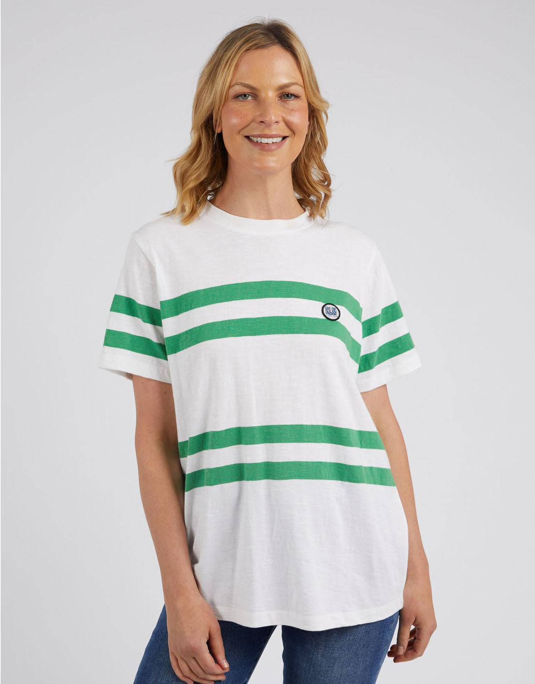 elm-allegra-short-sleeve-tee-white-green-stripe-womens-clothing