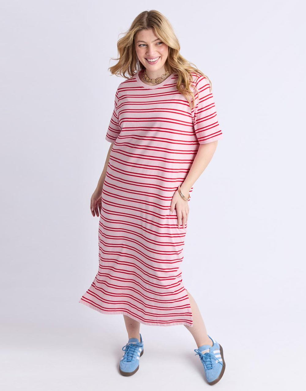 elm-bon-bon-dress-red-and-pink-stripe-womens-clothing