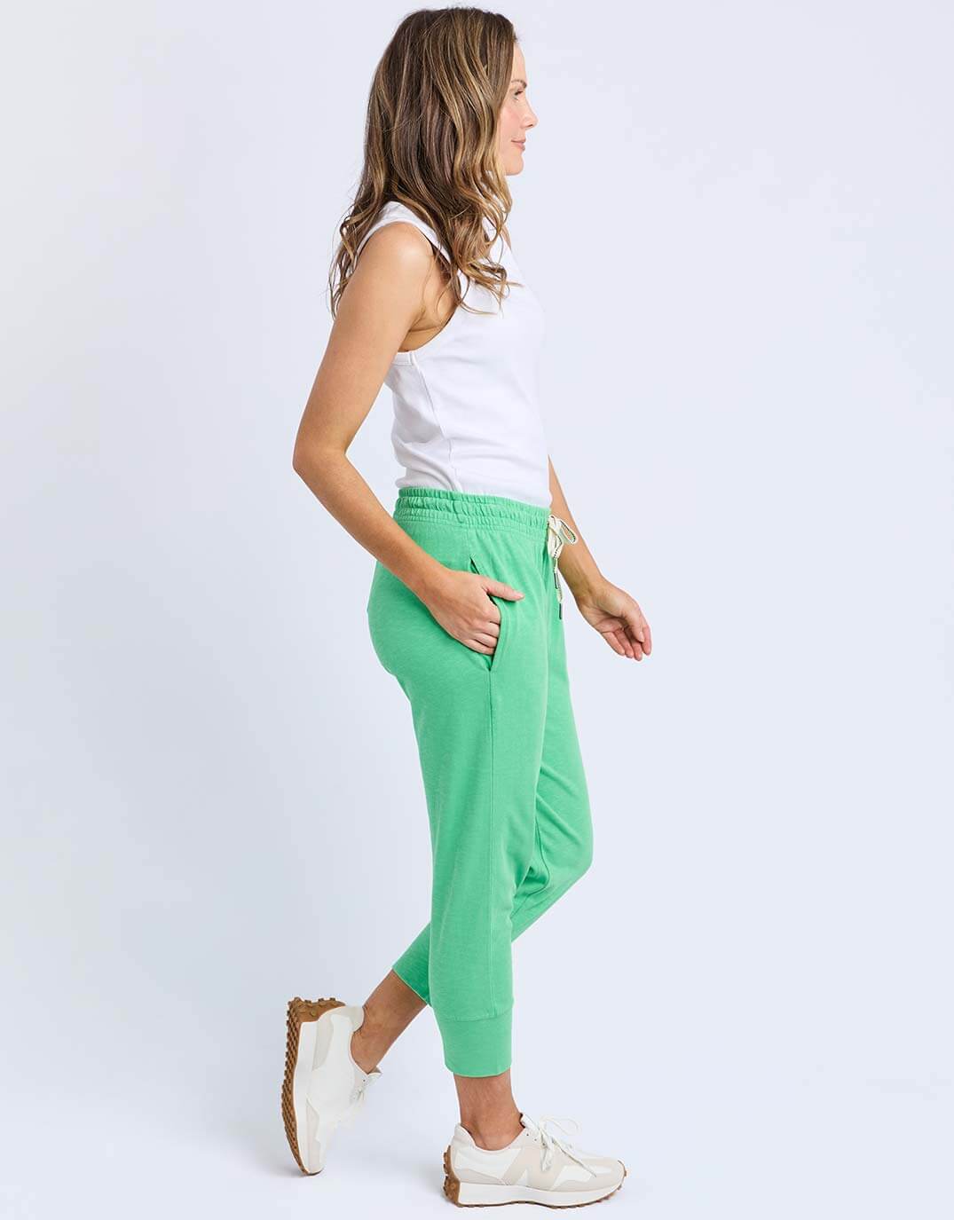 3/4 Brunch Pants - Spring Green