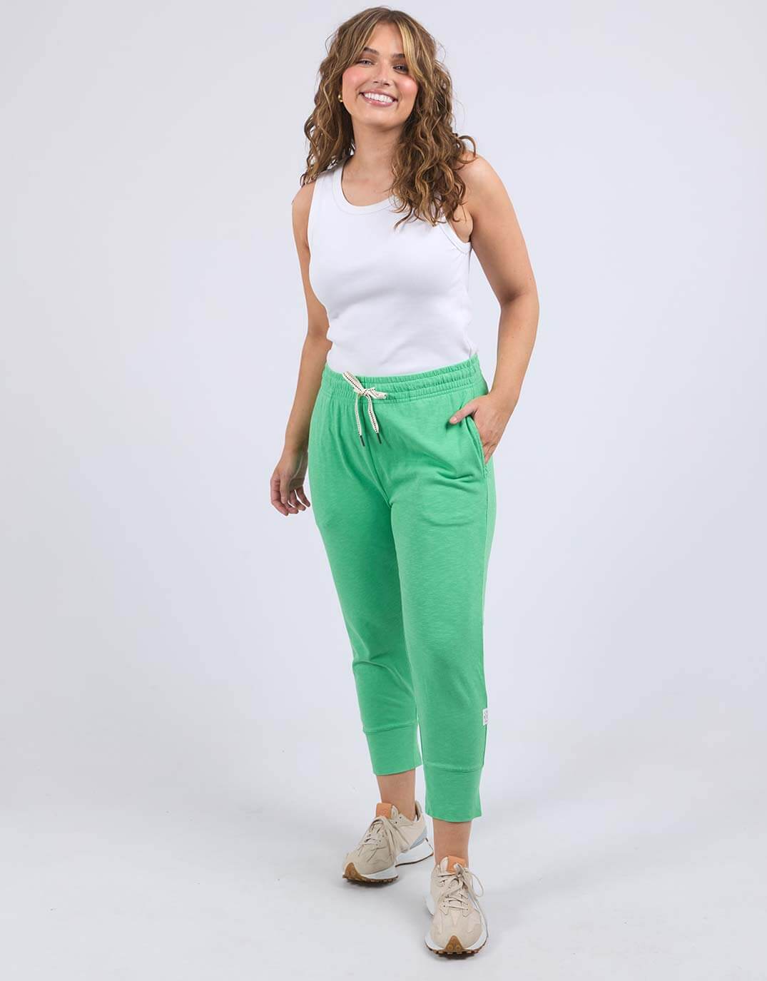 3/4 Brunch Pants - Spring Green